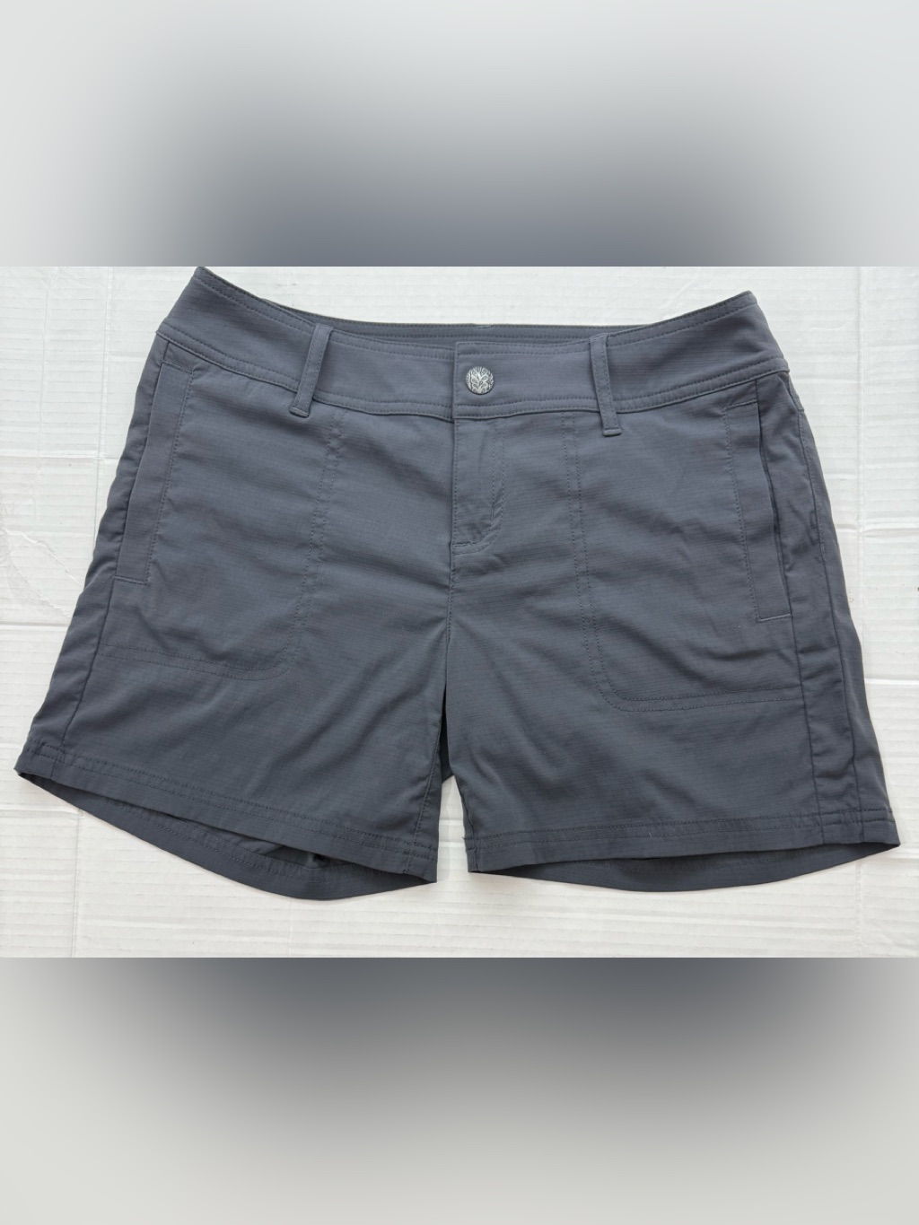 Prana Revenna Womens Short Sterling Gray Sz(4)